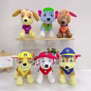 19-20CM Paw Patrol Chase Plush Doll Rock Animal Dog Cartoon Model Action Figure Toy for Christmas Gift 