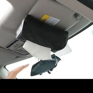 SEAMETAL Tempat Tisu Mobil / Kotak Tissue Kulit Mobil Gantung Car Visor Box Mewah Estetik Hiasan Universal