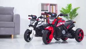 DULEPIG 3 Wheels Kids Electric Jeep Off-Road Kids Ride Car Electric Jeep Outdoor Exercise