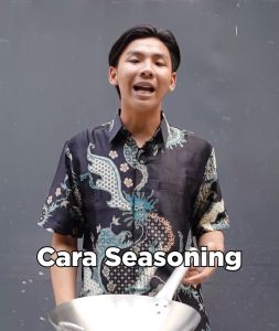 Onomane Wajan Penggorengan Kuali Mini Stainless Steel Gagang Kuping & Kayu 20-32cm