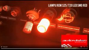 Lampu Rem T20 (7443) 144-4014SMD RED 12V Autovision