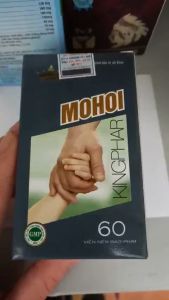 Combo 2 hộp Viên uống MOHOI Kingphar - Giúp giảm tăng tiết dịch mồ hôi giảm mồ hôi trộm  mồ hôi cơ thể ở người lớn và trẻ nhỏ - 1 lọ 60 viên