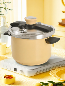 Double Happiness | Double Happiness Clamp Type 304 Stainless Steel Pressure Cooker Large Capacity for Gas And Induction Stove Explosion Proof
