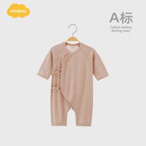 Aengbay | Áo liền quần cotton nhẹ cho trẻ sơ sinh mùa xuân thu