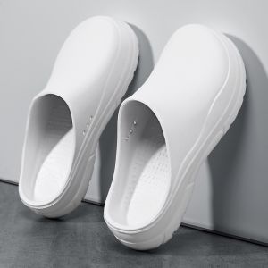 Khaki Dirtproof Slippers Thick Bottom Sandals Hospital Doctors Nurses Comfortable Footwear Operating Room Special Clog Shoes