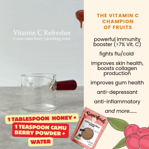 Natures Superfoods Organic Premium Camu Camu Berry Powder 80g | Vitamin C Champion min 7-10% l Effective Immune-Booster l Antioxidant (HALAL Certified)