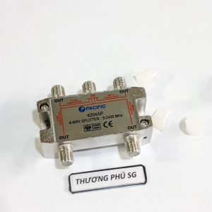 Bộ chia 1 ra 4 tín hiệu truyền hình cáp Chia Tivi  Chia Camera / Spliter 5-2400MHz (PACIFIC TỐT)
