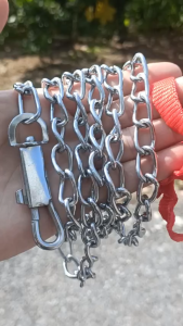 Xích Dắt Chó Mèo Số 5 - Dài 1.4 mét Thép Mạ Sáng Tay Cầm Êm