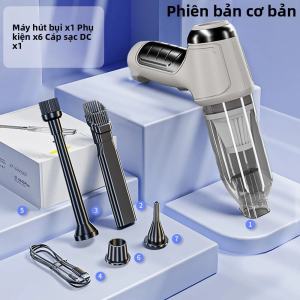 Máy Hút Bụi Ô Tô Không Dây 95000PA Máy Hút Bụi Tự Động Mini Cầm Tay Không Dây Có Lực Hút Mạnh Di Động Cho Ô Tô Và Gia Đình
