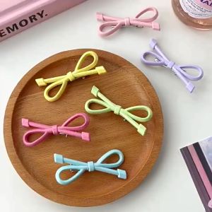 วิธีดูแลคลิปผมที่ค่ดผม: ลูกกวาดสีโบว์คลิปผมน่ารักหวานสาวผมหน้าม้า คลิปในเครื่องประดับผมนักเรียน ACFUNY