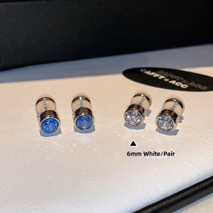 CAFFTI | High Shine Blue Zirconia Sterling Silver Earrings