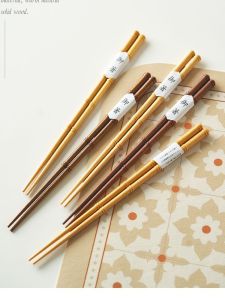 Creative Bamboo Node ตะเกียบไม้ในครัวเรือนไม้ Sharp End ตะเกียบ One Person One คู่ชุด High End สไตล์ญี่ปุ่น