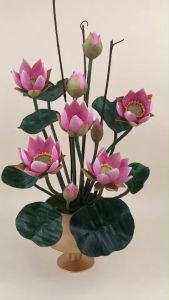 ดอกบัวประดิษฐ์ ขนาดใหญ่ ดอกบัวบูชาพระ - แจกมา 20 ล้าเพื่อผลิตภัณฑ์ดอกบัวบูชาพระ