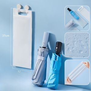 Thickened Portable Umbrella Storage Bag Waterproof Foldable Handheld Umbrella Bag for Car Half Transparent Rainproof Umbrella Cover
