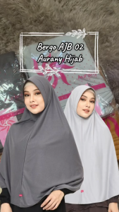 Jual Hijab Aurany Bergo AJB 02 Berbahan utama PE Soft 24s