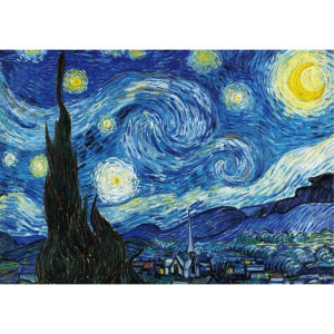 Jigsaw Puzzles for Adults 500/1000/1200/2000PCS Starry Night by Vincent Van Gogh Puzzles for Adults Educational Challenge Toy