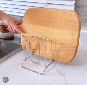 ~SG Seller~ Durable SS201 2/4 Sectional Chopping Board Organizer Cutting Board Holder Cutting Board Holder Space Saving Pot Lid Stand Pan Lid Holder Cutting Board Stands Baking Pan Stands Baking Pan Holder Baking Tray Holder Baking Tray Stands