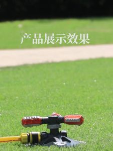 360 Degree Automatic Sprinkler Rotary Sprinkler Adjustable 3-arm Built-in 36 Units Angle Spray Nozzle Large Area Garden Sprinkler for Park Lawn Plant Watering Garden Irrigation Tools