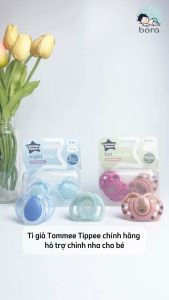Ti giả silicon Tommee Tippee Ultra Light siêu nhẹ hỗ trợ chỉnh nha cho bé chính hãng