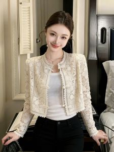 Trendy High-end Aesthetic Chinese Style Lace Jacket