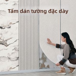 TAISEN | Thick Stereoscopic Grid Wallpaper Waterproof and Moisture-Proof Wall Decor