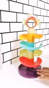 บอลกลิ้ง ลิงน้อยรางสไลด์ บอลมีเสียงกรุ้งกริ้งเสริมพัฒนาการ ของเล่นเสริมพัฒนาการ Kiddtoy