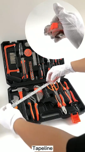 REAIM 102Pcs Tools Set Household Set Professional Hardware Home Repair Set Tool Boxes