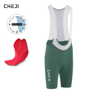Cheji Mens Cycling Bib Shorts with Anti-slip Webbing Comfortable Cycling Underwear Breathable Cycling Underwear