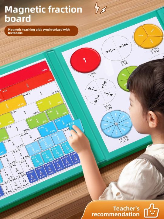 MINGZHUO | Magnetic Fraction Learning Disk for Grade 3 Math Teaching ...