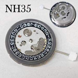 NH35 Movement China NH35/36 Automatic Mechanical Movement High Accuracy 24 Jewels Mod Watch Replacement Crown at 3/6/9