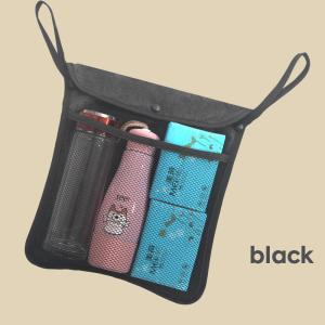 1pc Baby Stroller Hanging Bag Storage Double Layer Thickened Childrens Stroller Bag Hanging Mesh Umbrella Storage Sack