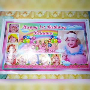 CANDYLAND BUTTERFLY MERMAID Tarpaulin (FreeLayout) banner backdrop decoration party birthday christening baptism baby