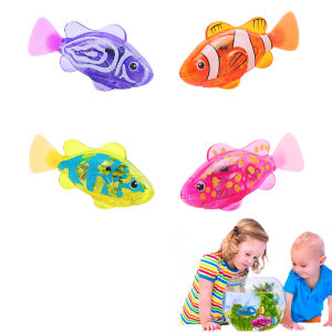 Electronic fish that can swim children shower glow small fish swim sway fish male and female toys induction glow