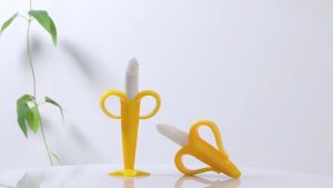 Gigitan Bayi Bentuk Pisang & Teether Bayi Sikat Gigi