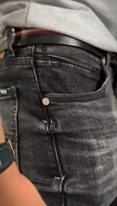 EX8OSS - Celana panjang pria slimfit stretch ngaret melar