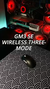 LEOBOG GM3se Tri Mode Wireless Gaming Mouse 12000 DPI 1kHz Polling Ultra Lightweight Esports Bluetooth 500mAh Battery