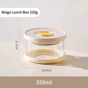 Glass Lunch Box Microwave Heating Fruit Lunch box sealed fresh-keeping box food grade refrigerator dedicated