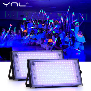 395nm 400nm LED UV Floodlight 50W 100W 150W LED Stage Blacklight 220V Waterproof Ultraviolet Fluorescent Party Stage Backlight