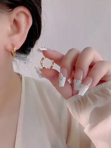 OYJR Twist Earring U Twist Subang Telinga Light Luxury Anting Anting Perempuan Stainless Steel Subang Earrings Korean Hypoallergenic Earring 耳环