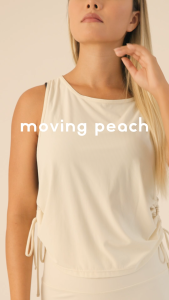 Moving Peach Women Sports Yoga Top Adiustable Drawcord Cinch On The Side Hem Loose Breathable Running Cover Dance Pilates Daily wear DVE