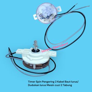 Timer Spin pengering dudukan baut lurus 2 kabel umum Mesin cuci 2 Tabung