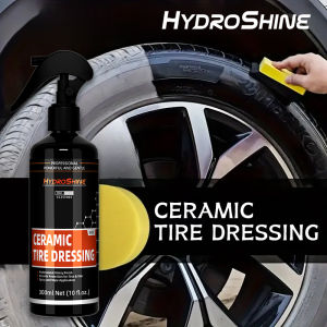 Hydroshine Ceramic Tire Dressing Car Tire Wax - Tire Shine Gloss Enhancer Blackening & Long-Lasting Maintenance Tire Care