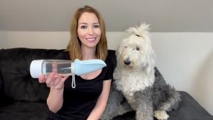 New Design Pet water bottle with storage container for dog/cat [local stocks]