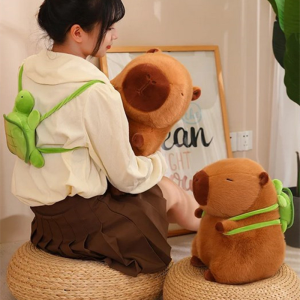 Cute Capybara Plush Toys Anime Fluffy Toy Kawaii Plushie Doll Simulation Capybara Keychian Doll Kids Gift