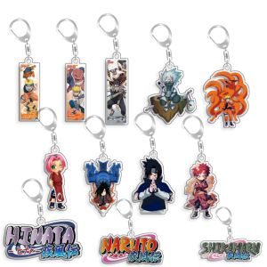 Bandai | For Naruto Uzumaki Naruto Gamakichi Hatake Kakashi Uchiha Sasuke Acrylic Selfmade Cartoon Anime Keychain Pendant Toy Gift 5cm