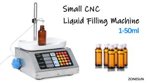 ZONESUN Liquid Weighing Filling Machine Small Semi Automatic Liquid Filling Machine Perfume Solution Filler ZS-M90