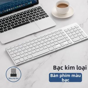 EPOOSUO | Bộ Bàn Phím và Chuột Không Dây Có Đèn Led Yên Tĩnh Bộ Sạc