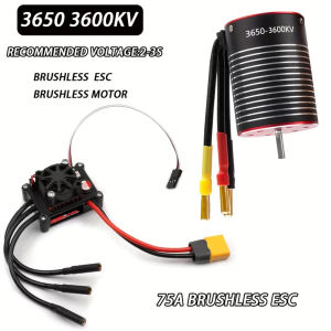 Bộ Điều Khiển Động Cơ Không Chổi Than RCXAZ 3650 75A ESC Dành Cho Xe RC Tỷ Lệ 1/10 Tương Thích Với Arrma Traxxas HSP Redcat RC4WD Tamiya Axial SCX10 D90 HPI