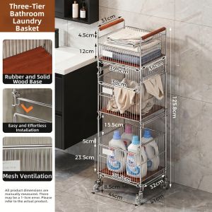 Bathroom Storage Rack With Mobility