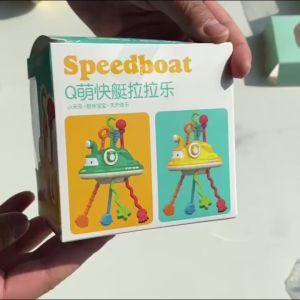 DreamBaby Mainan Teether Gigitan Bayi Silikon Pop It Teether Sensorik Anak Baby Pull Toy Bpa Free